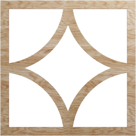 Ekena Millwork Statesman Wood Fretwork Pierced Ceiling Medallion, Red Oak, 32"OD x 20 1/2"ID x 1/4"T CMWP32X32X0250STRO